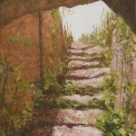 Steps into the sunlight at Saladin’s Castle