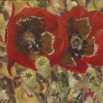 Gleaming wild poppies