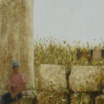 Goatherd and donkey at Apemea